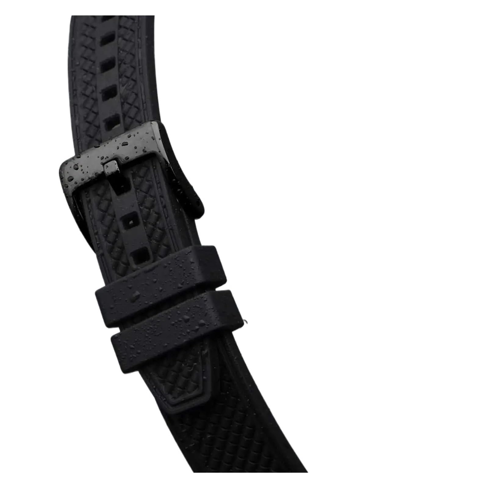 FYYFeng Fluorubber pasek do zegarka sportowego, wodoodporny, 18 mm, 20 mm, 22 mm, z klamrą ze stali nierdzewnej, wielokolorowy