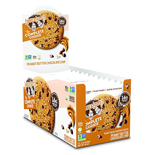Lenny & Larry's The Complete Cookie, Peanut Butter Chocolate Chip, 16G Plant Protein, 4 Ounce Cookie (Pack Of 12) & The Complete Cookie Snack Size, 8G Plant Protein, 2 Ounce Cookie (Pack Of 12) #TOP2