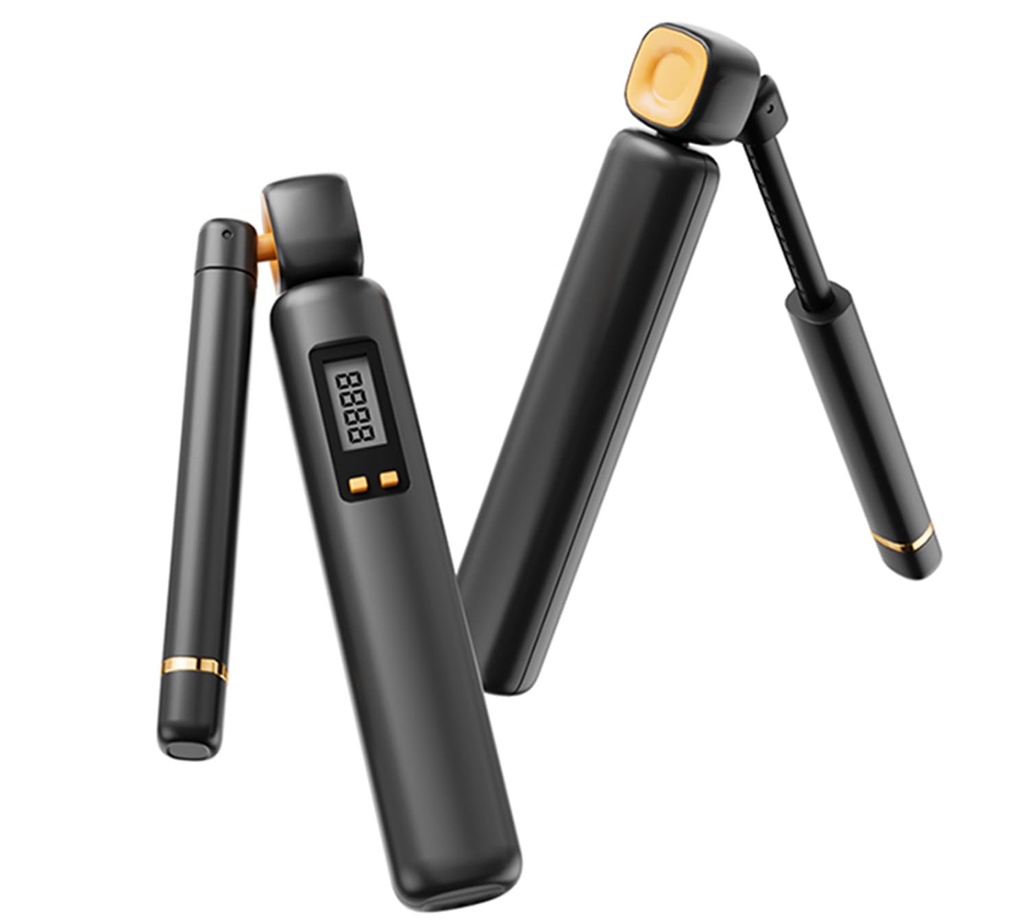 Cordless Jump Rope with Counter - Adjustable Length Ropeless Jump Rope for Women with LCD Display, Count, Miles, Calories, Km Record