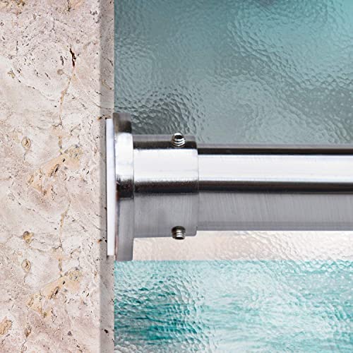 Room/Dividers/Now Tension Curtain Rod - Tension Window Rod - Bedroom, Kitchen Rod - Long, Heavy Duty, Adjustable Extension Curtain Rods by Room Dividers Now (120-150 Inches, Silver)