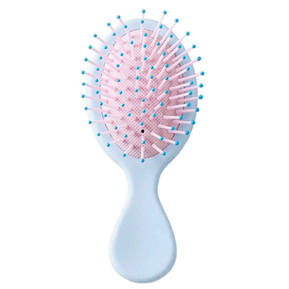 Mini Travel Detangler Brush Anti-Static Hair Brush Small Oval Wet Brush Wet And Dry Hair Tangled Hair Brush for Most Hair Types Glide Through Tangles with Ease