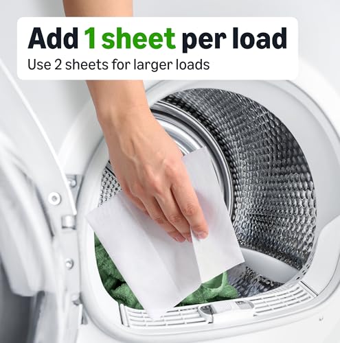 Image of Amazon Basics Dryer Sheets Laundry Fabric Softener, Fresh Scent, Reduces Static, Softens Clothes, Fights Wrinkles, 160 Count