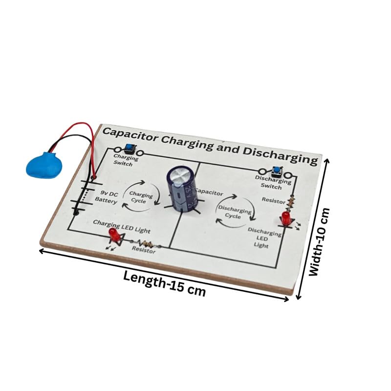 Image of ERH India Class 12 Physics Charging and Discharging of Capacitor Science Project Experiment Working Model Kit for School Students