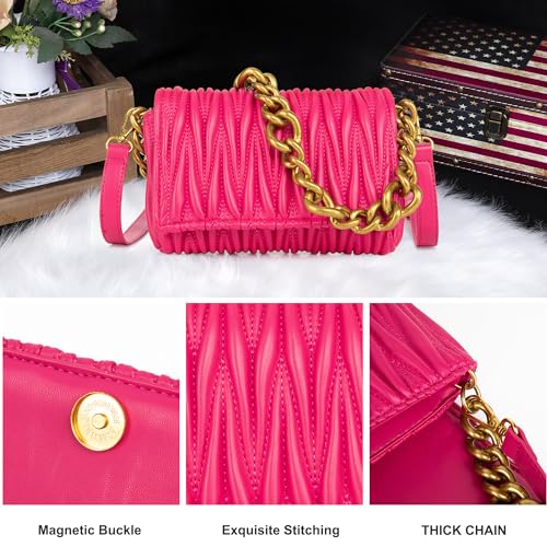 Image of Small Purses for Women Summer Crossbody Bag Quilted Evening Clutch Handbags