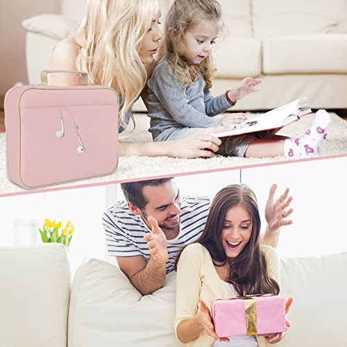 Awdk Large Bible Cover For Women, Bible Case With Handle And Zippered Pocket, Carrying Church Protective Bag With Bookmark And Book Fixing Straps, Gift For Women Men (Pink) #TOP6