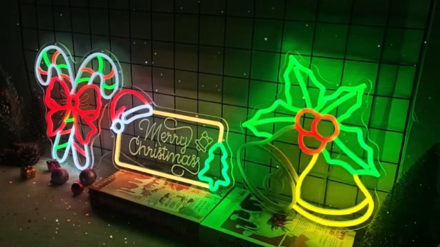 ペンギンズバー　ネオン　ライト hhuohuona Christmas Penguin Neon Sign Dimmable Neon Christmas