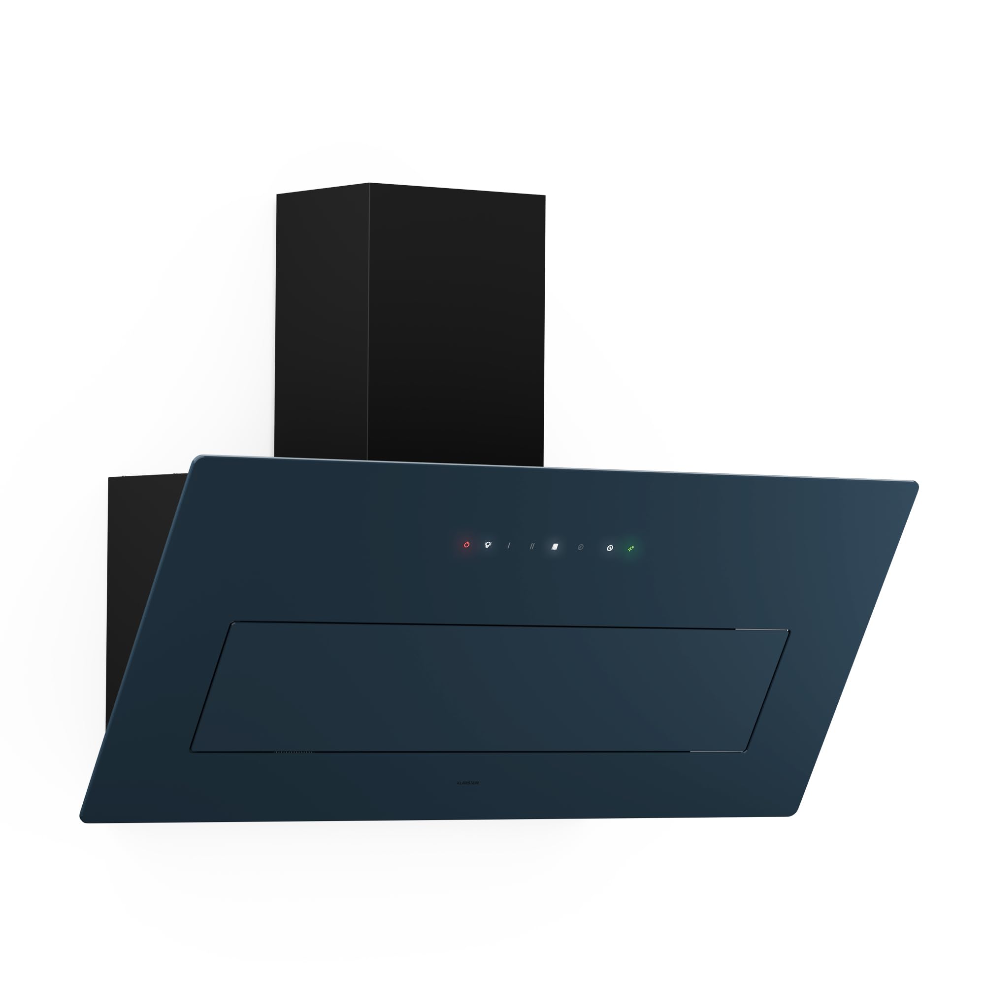 Klarstein SleekAir Cooker Hood – 90 cm, 718 m³/h, Efficiency A++, Touch Control, LED Lighting 5W, Anthracite, Double Ventilation, Kitchen Extractor