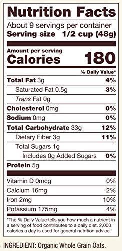 Bob's Red Mill Organic Old Fashioned Rolled Oats, 16oz (4 Pack) - image 5