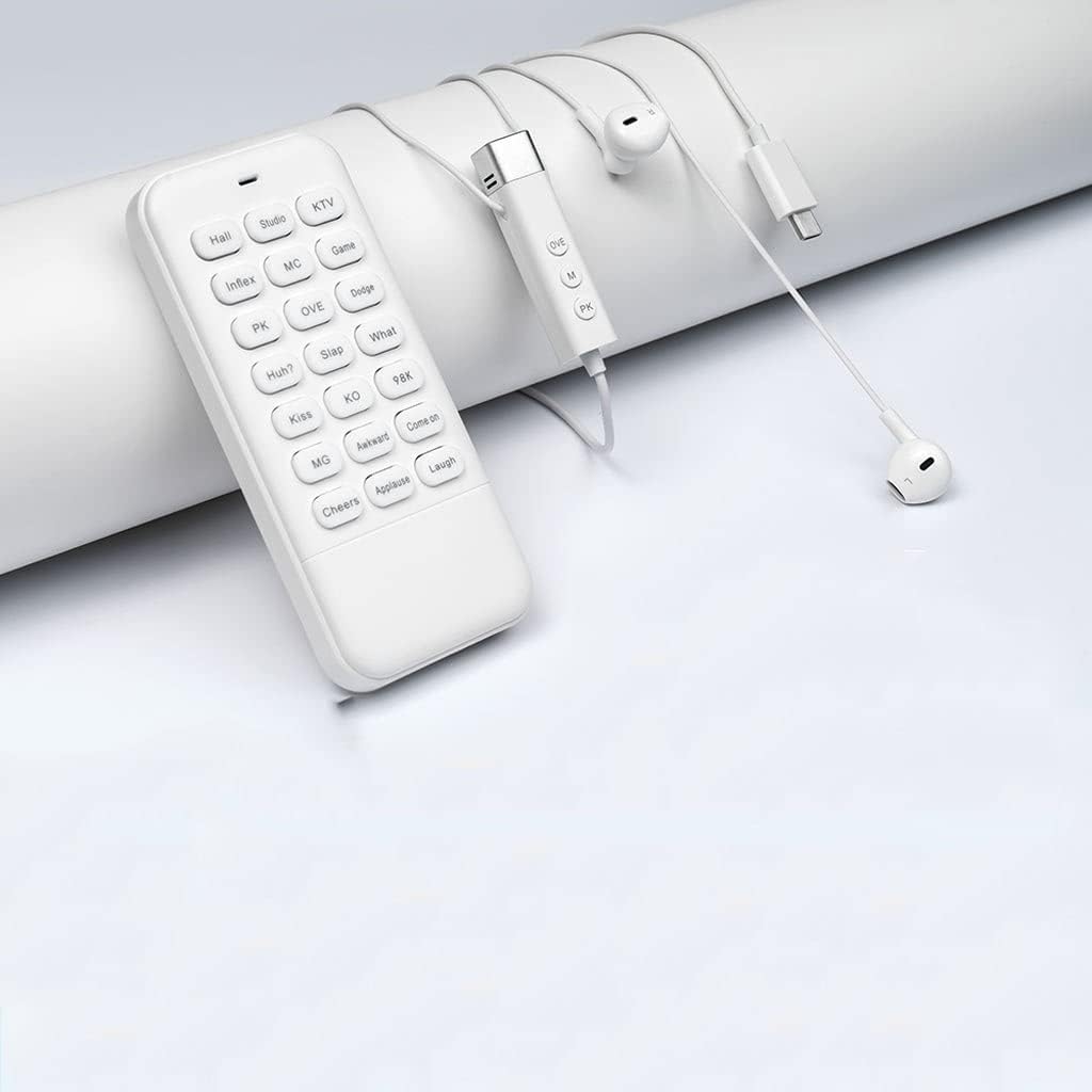 Microphone Earphone for Phone Singing Broadcast Gaming Voice Changer with Sound Mixer Card Studio Headphones