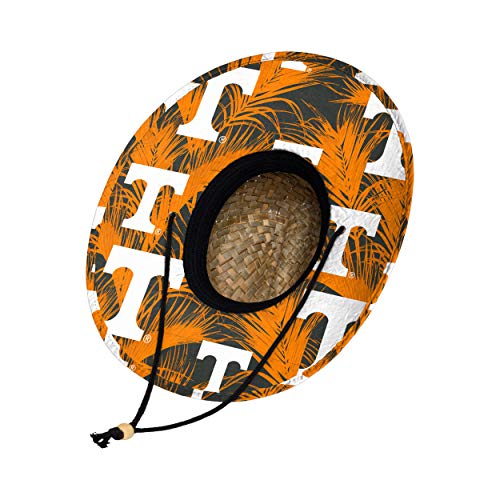 Image of FOCO Men's NCAA College Team Logo Floral Straw Sun Hat