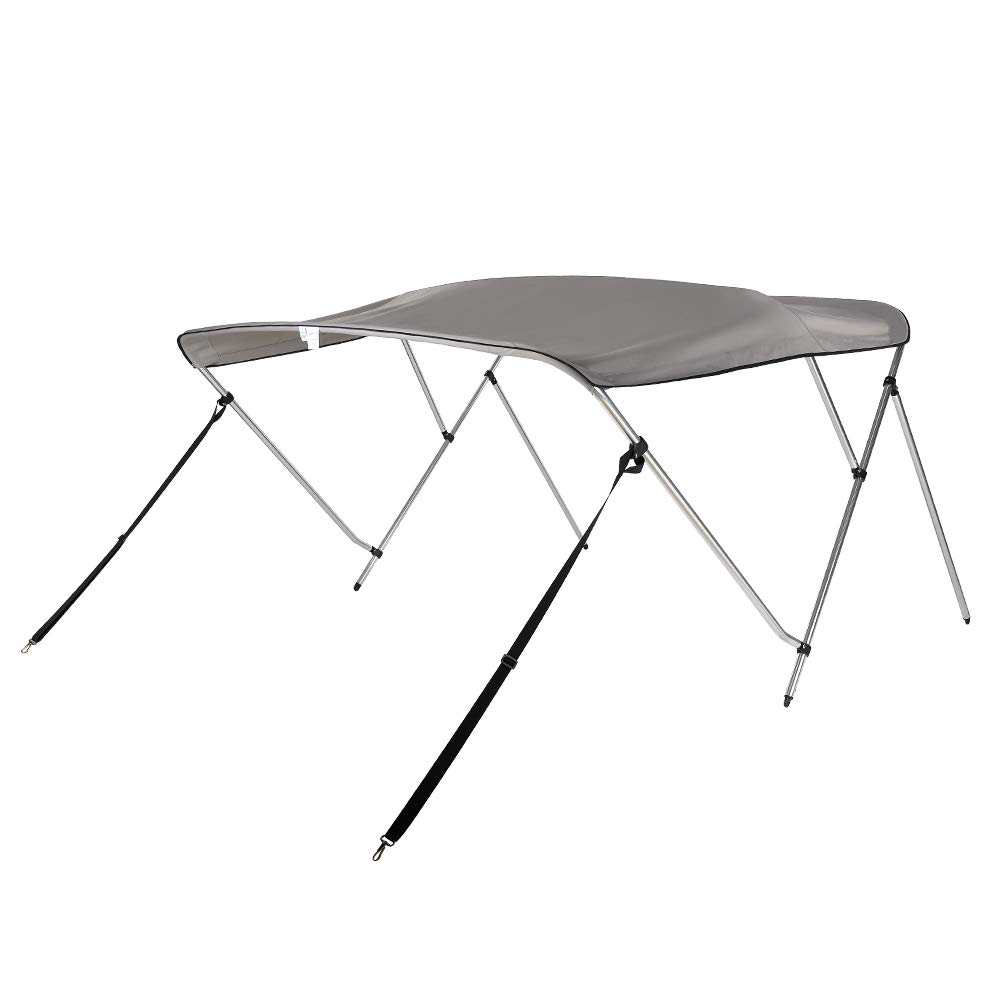 KEMIMOTO Bimini Top - Telo parasole per barca, colore grigio, 182 L x 170-182 W x 116 H cm