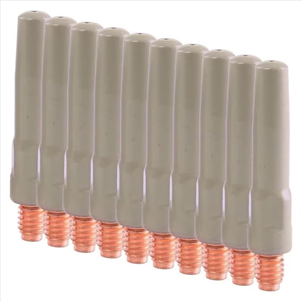 Ijsdnvjndx As Shown 10Pcs Non-Stick Coating Welding Tips Welding Torch Accessory Welding Coated Contact Tips Welding Accessories 0.8Mm