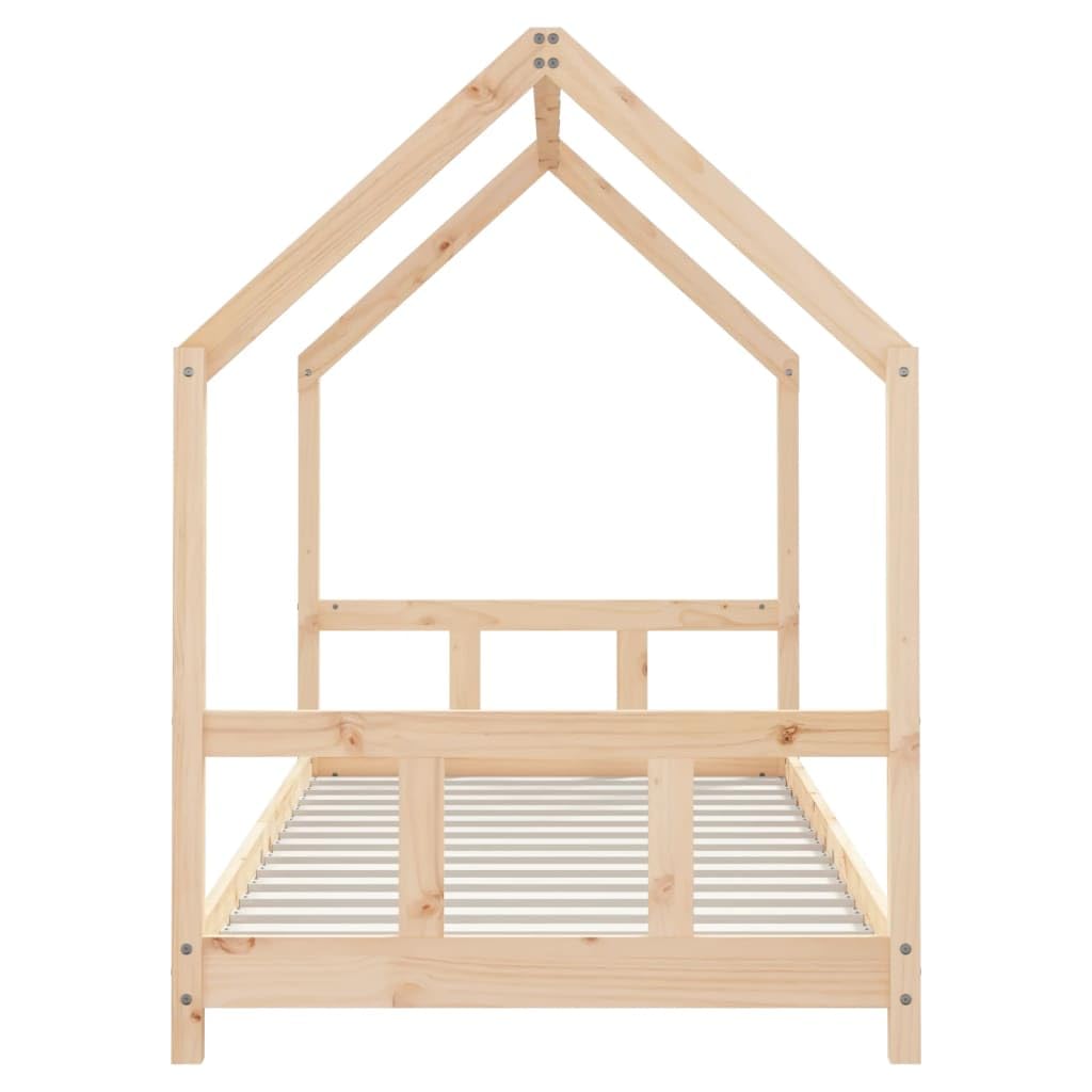 Kinderbedframe met lades 80x200 cm massief grenenhout wit kopen