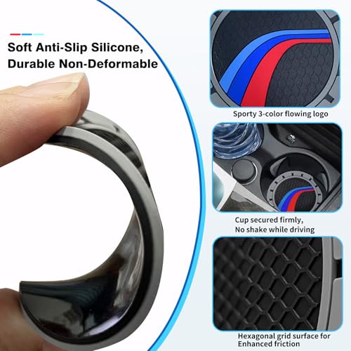 2 Piezas Portavasos de Silicona para Carro BMW miniatura 5