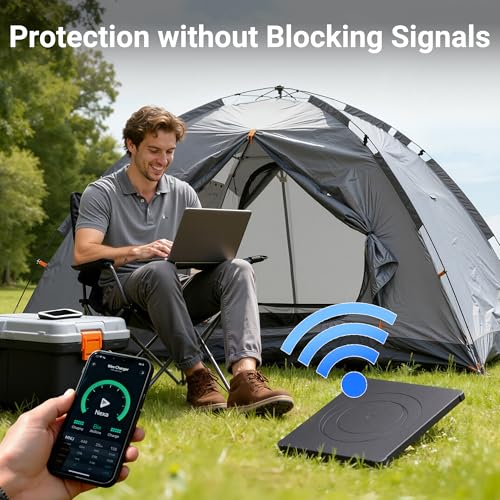 Image of DAIERTEK Starlink Mini Protector Cover - Black Silicone Cover, Waterproof & Anti-Scratch Case Accessories for Starlink Mini Satellite Dish (Fits Roof, Car, RV, Truck, Trailer)