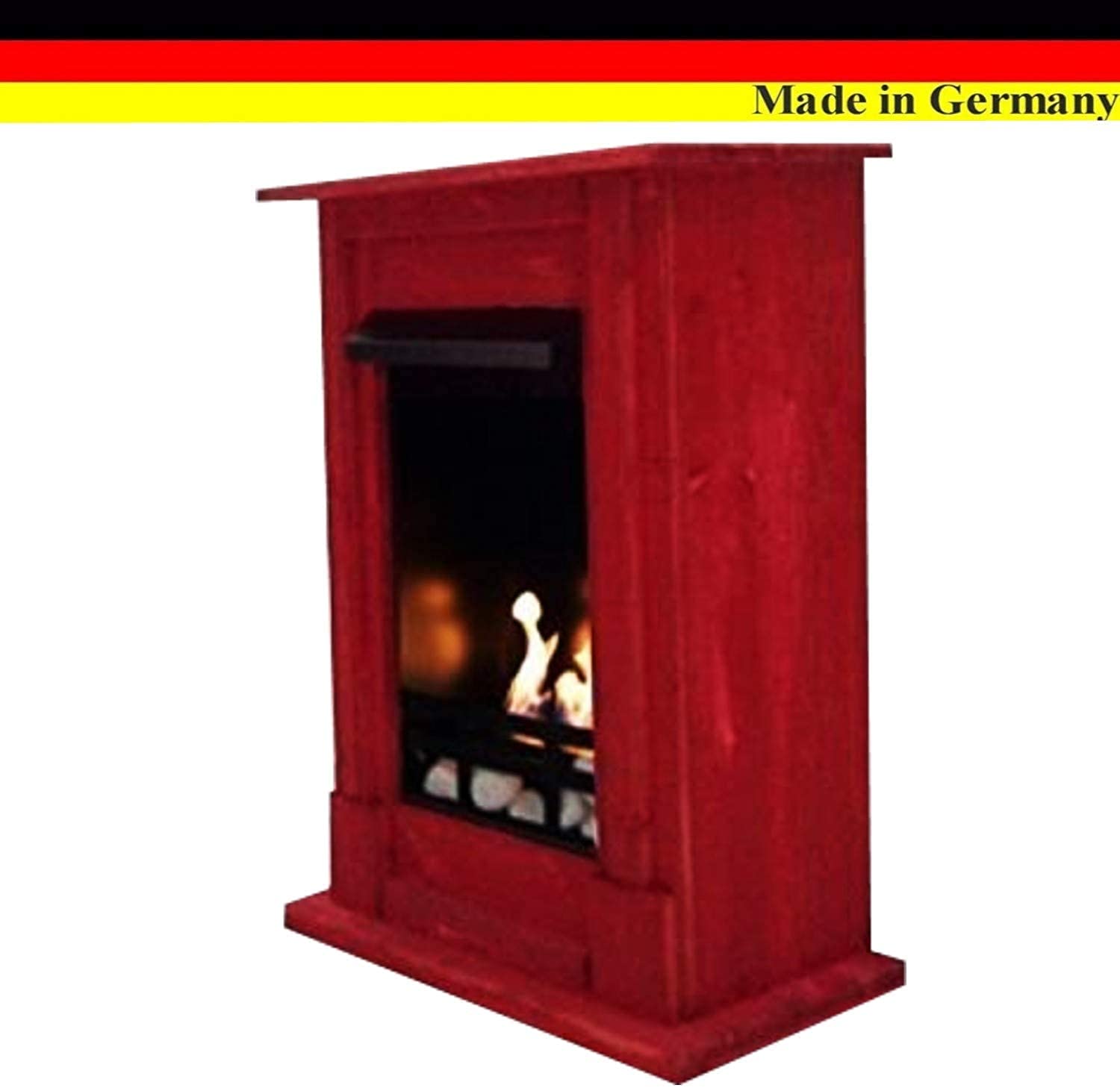Chimenea Etanol y Gel Modelo Madrid Deluxe Rojo