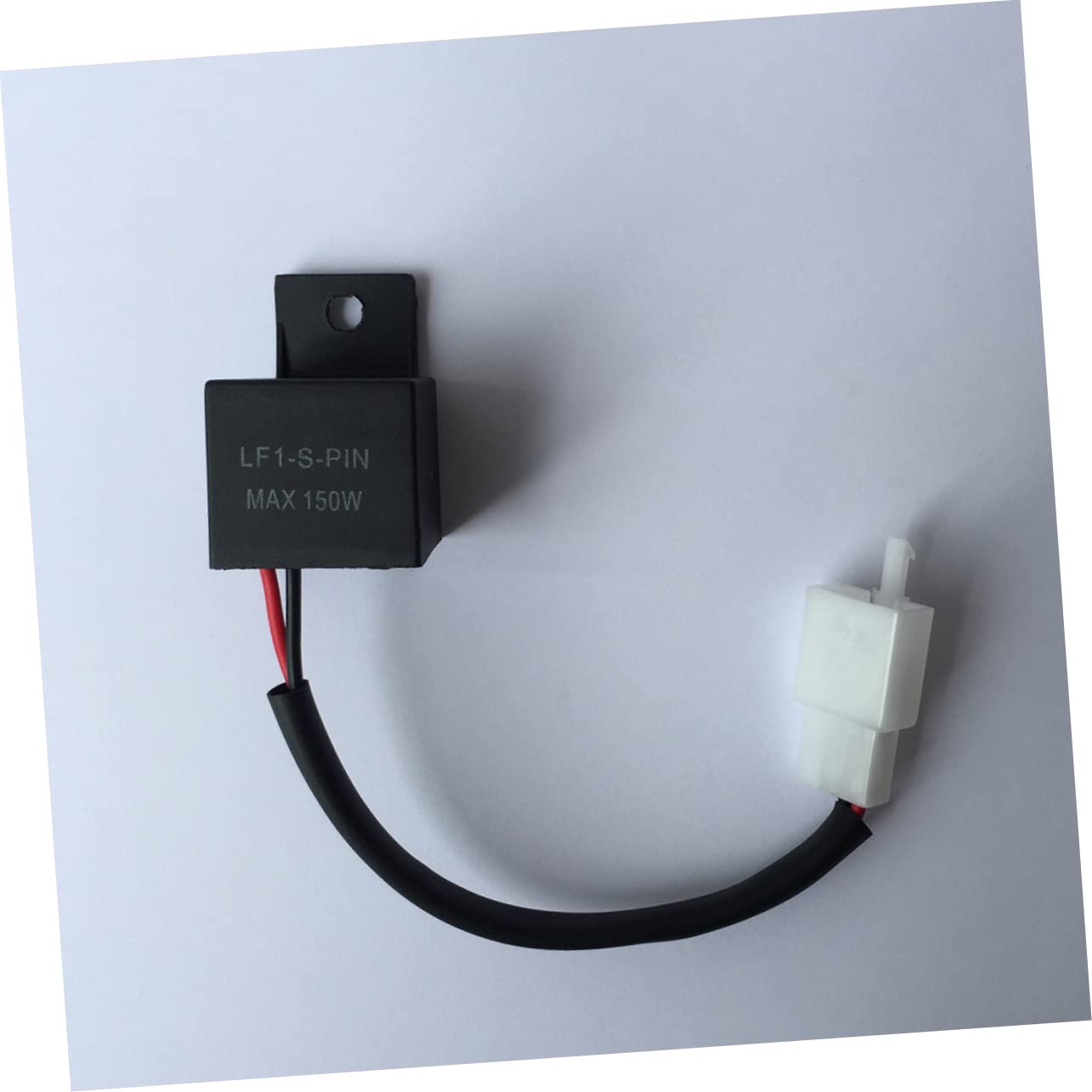 SOLUSTRE 150w Motorcycle Flasher Relay for Led Turn Signal Replacement Pin Systems Easy Installation Black