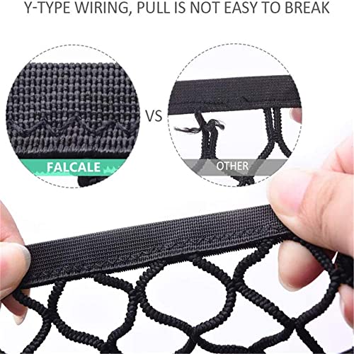 FALCALE Dykeson Upgraded 3-Layer Pet Barrier Dog Car Net Barrier With Auto Safety Mesh Organizer Baby Stretchable Storage Bag Universal For Cars,Suvs-Easy Install,Safer To Drive With Children And Pets 4 51trrnGANIL