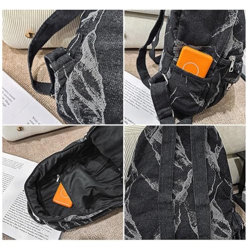 Sac à dos en toile jean résistant et léger pour éviter le mal de dos