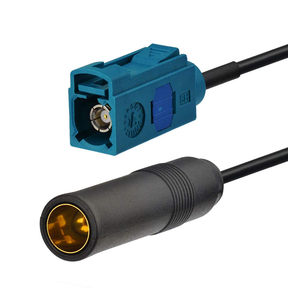 Bingfu Adattatore Antenna Autoradio Connettore Radio Auto Universali Cavo Prolunga da Maschio Fakra Z a Spinotto DIN (& Femmina a Presa) & Adattatore per Antenna DAB FM AM Stereo Radio HD Audio