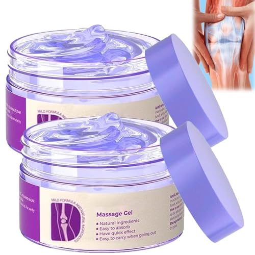 2PCS Soothing Relief Massage Gel Joint Gel Purple Gel Cooling Activities Throughout The Body Soothing Knees Lumbar Neck Back Shoulders Hands and Feet
