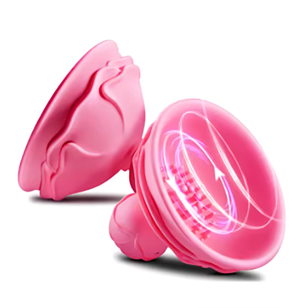 1 Paar Nippel Vibrator Silikon Nippelsauger Massagegerät mit 10 Vibrationsmodi Brustwarzen Saugen Stimulator für Die Frau Paare Vibratorensets Masturbation Sex Spielzeug