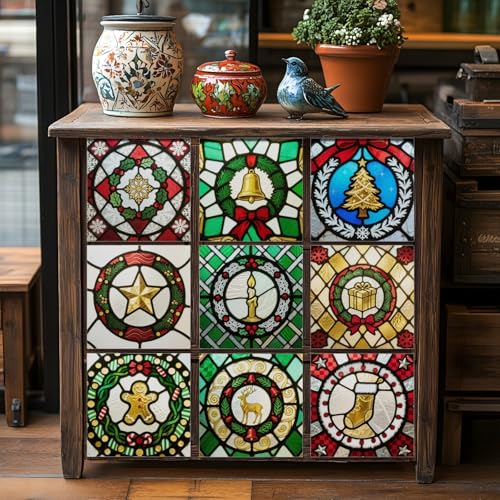 Azulejos Adhesivos Baño 20X20 Oro, Rojo, Verde Autoadhesivas Impermeables Antigrasa, Decoración Pared Cocina Baño Salón, Sustituto Azulejos Fácil Hogar Moderno Práctico