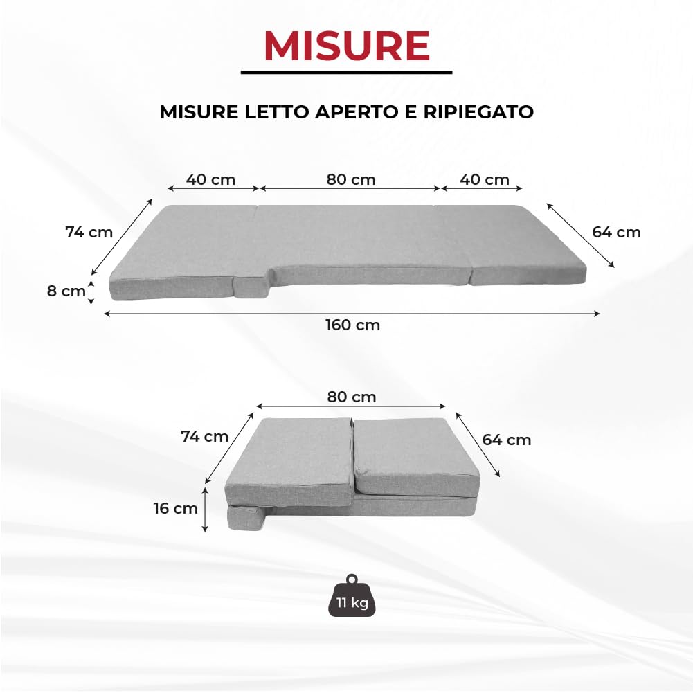 kfoam.es - Letto anteriore + lenzuolo per camper per Fiat Ducato, Jumper, Boxer (2002-2025) colore grigio, letto extra, camper