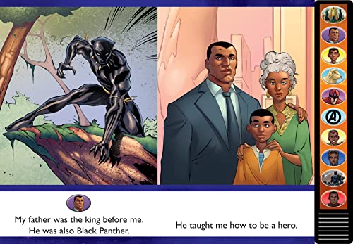 Marvel Black Panther - I'm Ready to Read with Black Panther Interactive Read-Along Sound Book - Great for Early Readers - PI Kids - Image 4