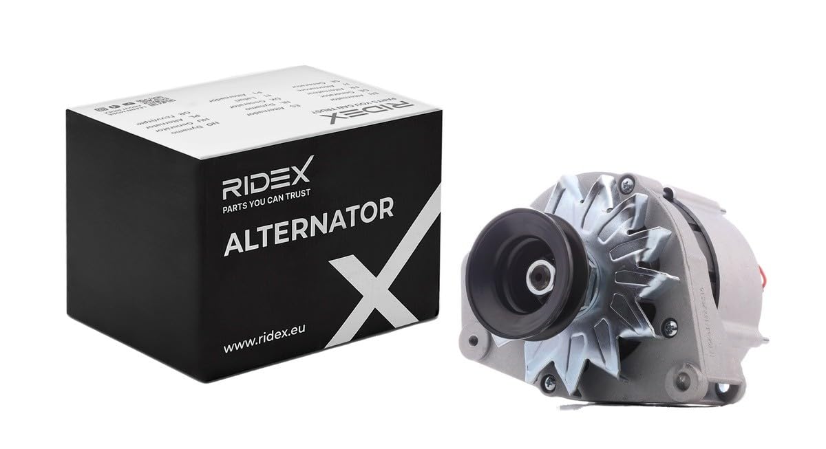 Alternator Generator RIDEX 4G0407 65A 12V Kompatybilny z VW Jetta Mk1 16 LT 28-35 I Van 281-363 LT 28-35 I Burtowy Ciężarówka/Podwozie 281-363 SANTANA 32B Transporter T3 platforma/podwozie
