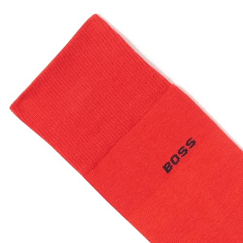 BOSS 3 Pack Winter Combed Cotton Socks Giftset, black crow/red/red plaid, 7-134