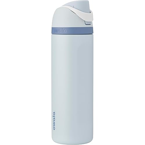 Owala Disney Princess FreeSip Insulated Stainless Steel Water Bottle with Straw for Sports and Travel, BPA-Free Sports Water Bottle, 24 oz, Cinderella