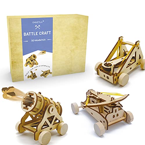 Awesome Collection of Unit Studies for Homeschool 136 Build a Catapult Kit 3D Puzzle Battle Craft, Da Vinci Wood Model Building Kits for Kids, Interactive STEM Science Kits for Teenagers, Engineering Building Kits for Boys