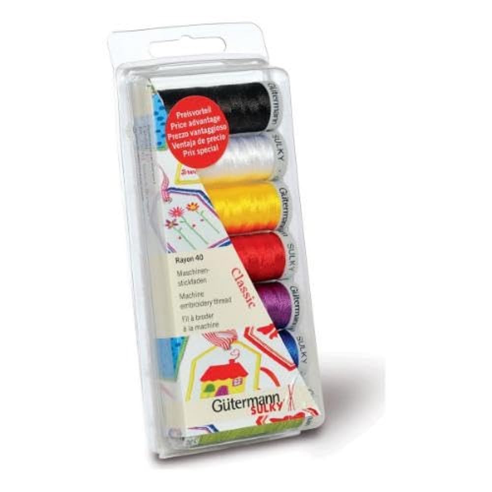 Set Filo Da Cucito Gütermann Con 10 Bobine E Aghi | Poliestere 100m, Multicolore, Per Macchina E Mano - Foto 10