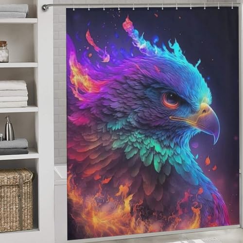 Rideau de douche de qualité supérieure en tissu polyester 183x183 cm - 2