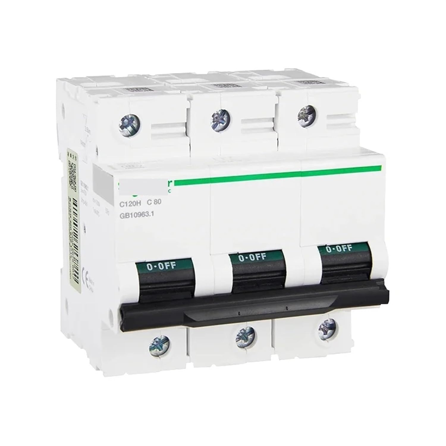 Electric Air Switch C120H High Current Circuit Breaker 63a 80a 100a 125a 1P 2P 3P 4P Type C/Type D 1Pcs(3P,63A)