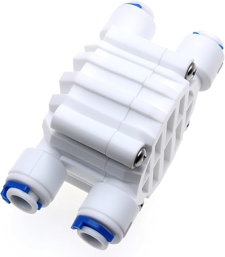 Miniatura 3 de FDXGYH Tubo de 1/4 "Válvula de cierre automático de 4 vías Sistemas de agua de conexión rápida Válvula de cierre automático de 1/4 "para sistema de
