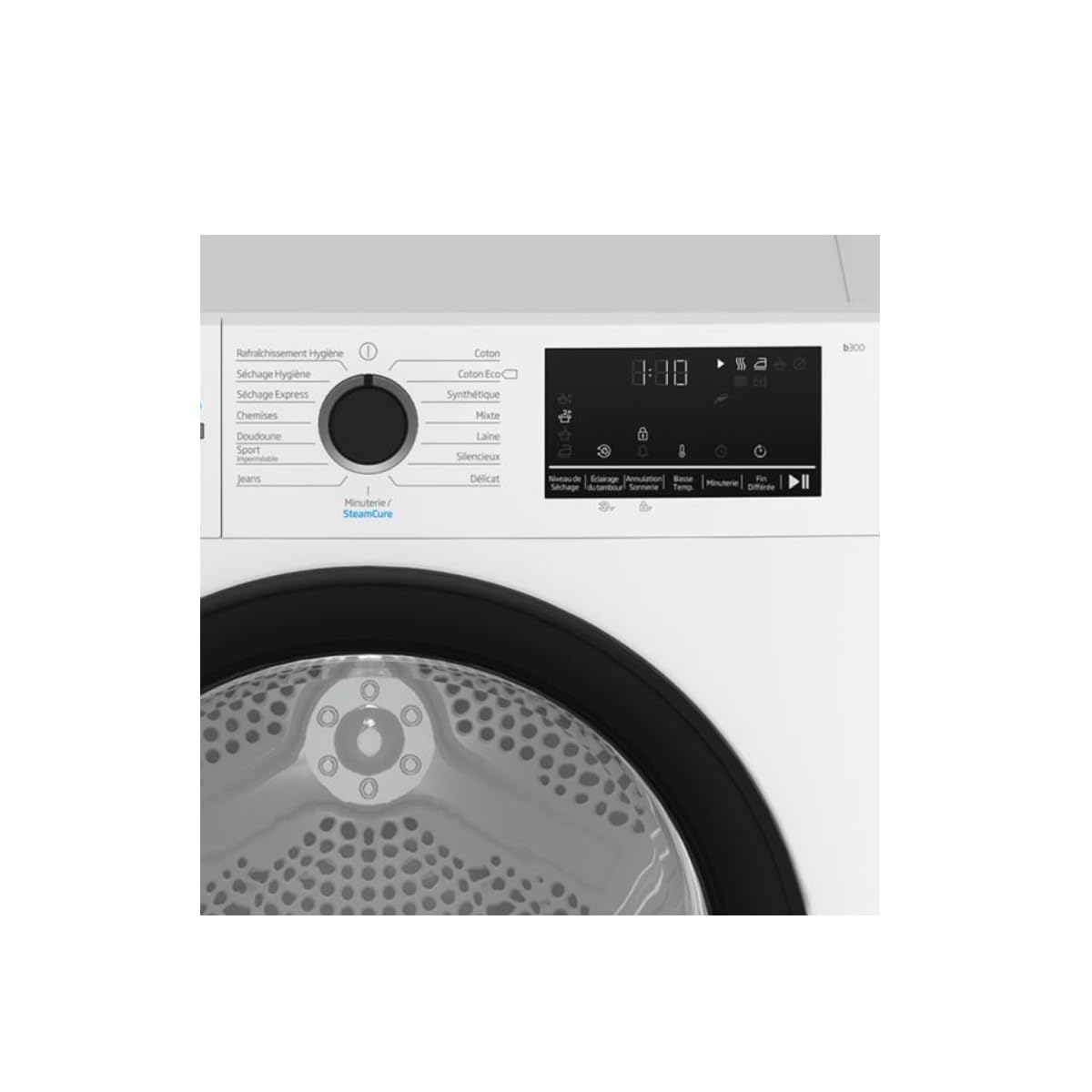Beko b300 D3H27493W - Secador de ropa con bomba de calor (7 kg, 60 cm), color blanco
