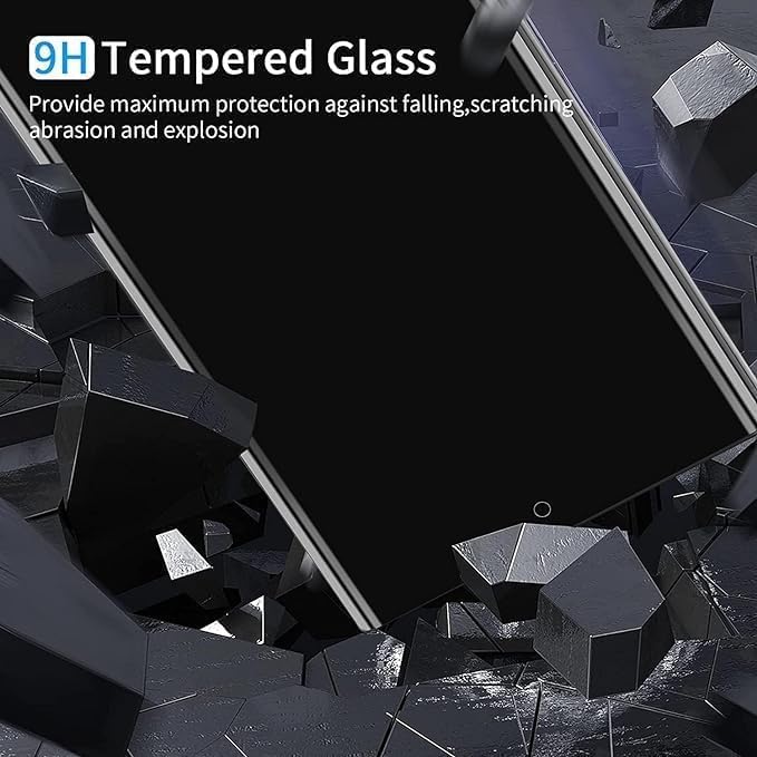 Image of Privacy UV Tempered Glass Screen Protector for Samsung Galaxy S23 Ultra (6.8 Inch) - Anti-Spy, 9H Hardness, Scratch-Resistant, 100% Fingerprint Working, Easy Installation (Pack of 1)