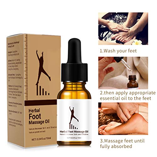 Ggdoo 10ml Herbal Foot Massage Increasing the Size of Essential Oils Growing Higher Essential Oil Health Care Essential Oil
