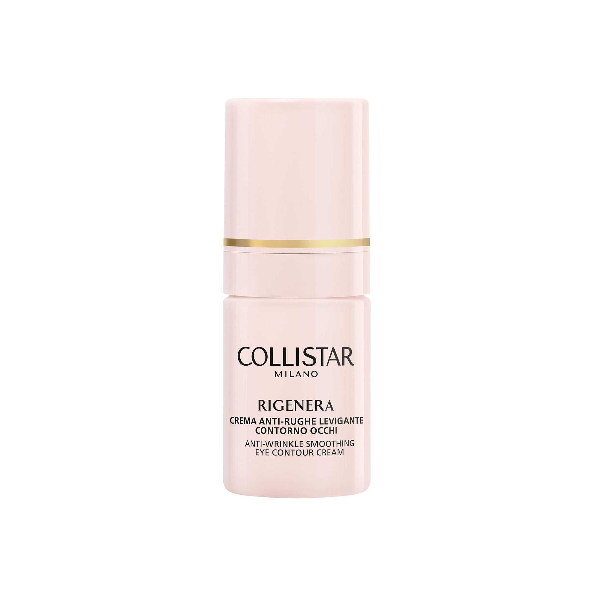 Collistar Rigenera Contorno de Ojos Alisante Antiarrugas, Reduce las Arrugas y Líneas Finas del Contorno de Ojos, Efecto Alisante y Relajante, Sin Siliconas ni Alcohol, 15 ml