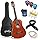 Ashthorpe 38-inch Beginner Acoustic Guitar Package (Blue), Basic Starter Kit w/Gig Bag, Strings, Strap, Tuner, Pitch Pipe, Picks