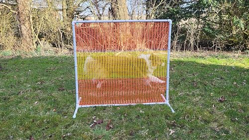 2er Set NADAC HOOPERS Agility-Zaun/Gate, PVC, VDH-KONFORM, Gelb/Orange, 1,05m x 1,15m, 1,4 kg, Outdoor, für Hunde Aller Größen