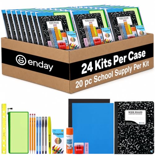 Bulk School Supplies for Kids | (20 Piece) Back to School Supplie...