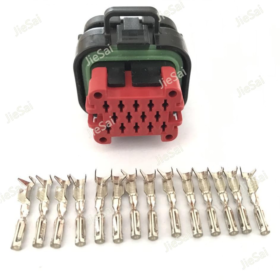 Wiring Connecting Terminals - ECU 14 Pin 770520-1 for TycoAMP Female Waterproof Automotive Connector Plug 776273-1 with Terminals - (Color: 5 Pcs Female)