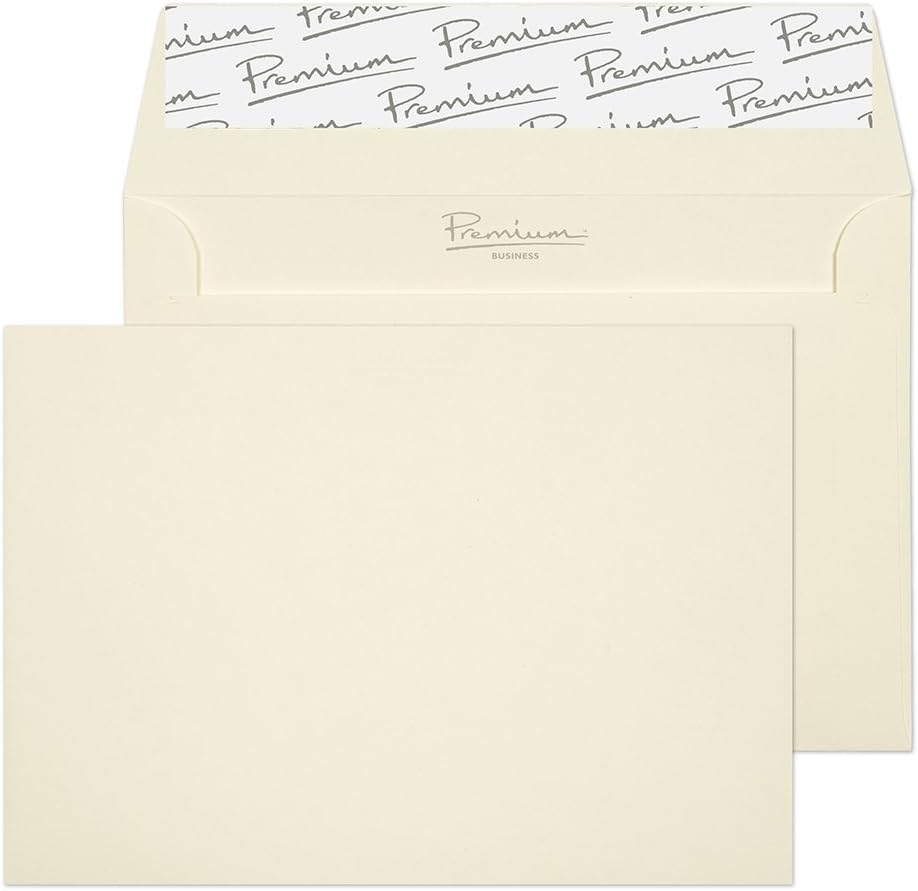 Blake Envelopes Premium Business 71880 Briefumschläge Haftklebung Auster Wove C6 114 x 162 mm - 120g/m² | 500 Stück