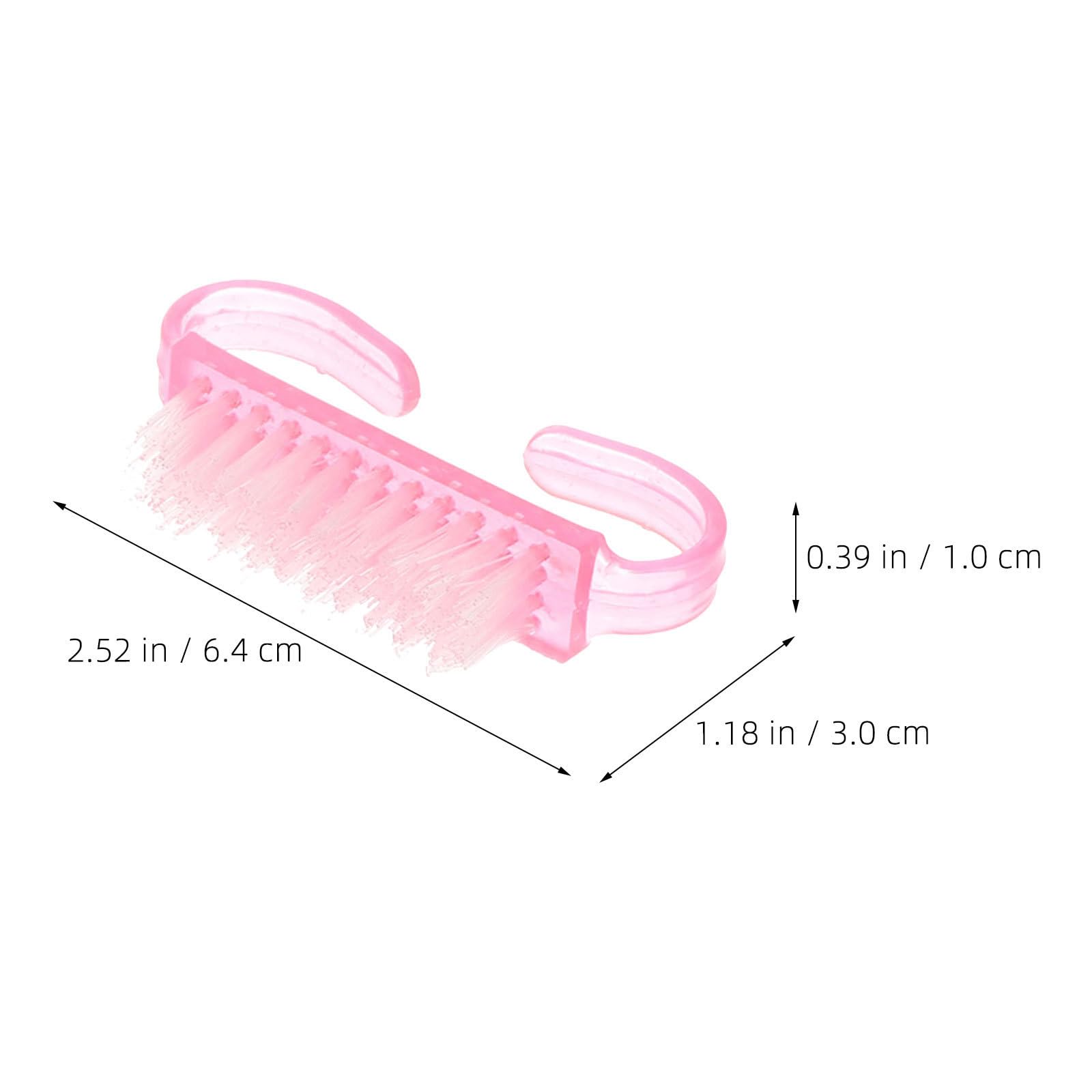 POPETPOP 200 Unidades Cepillo Mini de Uñas de Plástico Cerdas de Nylon,