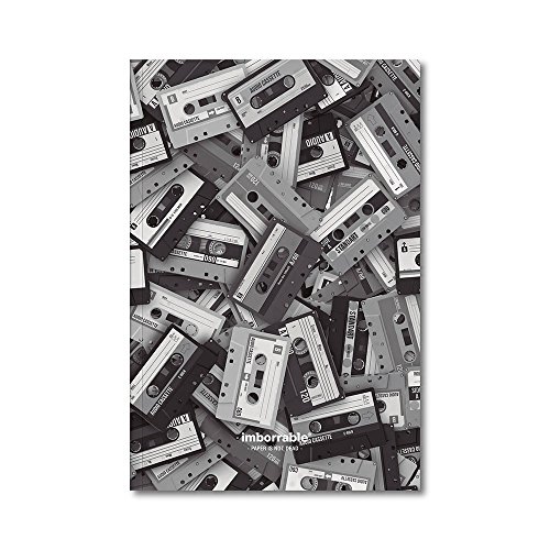 Imborrable Cassette - Cuaderno de notas con interior liso, 144 páginas, B5, 16.5 x 24.5 cm