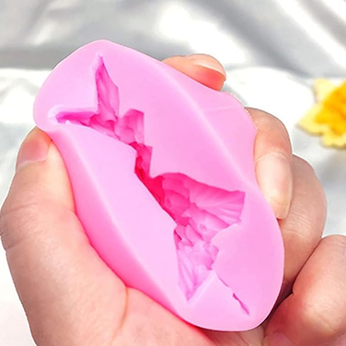 Molde de silicona para fondant con forma de flor miniatura 6