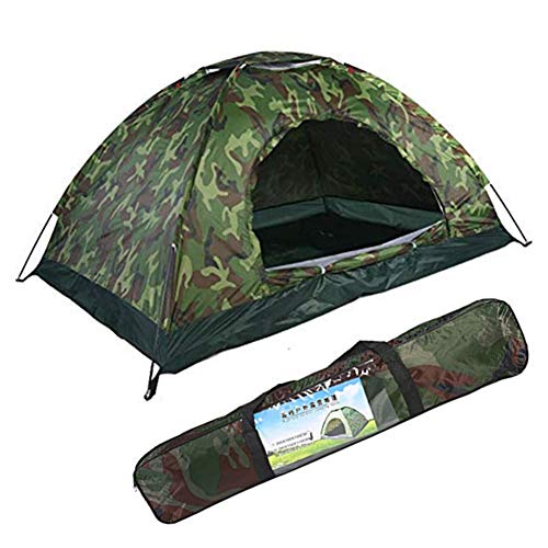 Tarnzelt, Doppelcampingzelt Outdoor-Camping, 78,7x59,0x43,3 Zoll Outdoor-Tarnung UV-Schutz Wasserdicht 2 Personen Zelt…